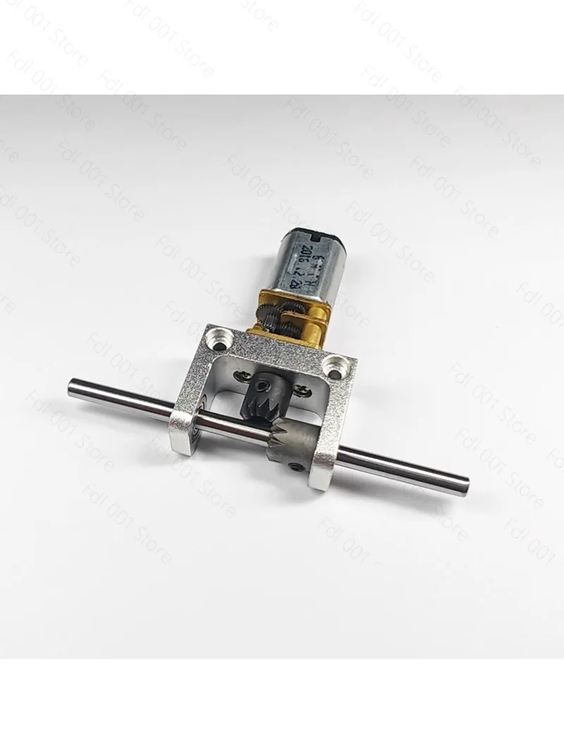 2/3 Mm Shaft-Mounted N20 Motor, 90-Degree Right-Angle Gearbox, 1:1 Bevel-Bevel Gear Rear Axle Power Gearbox