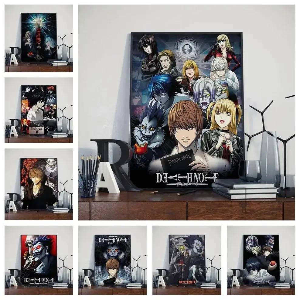 Impression sur toile de l'anime Death Note, affiche murale de haute qualité pour le salon, décoration de chambre d'enfant