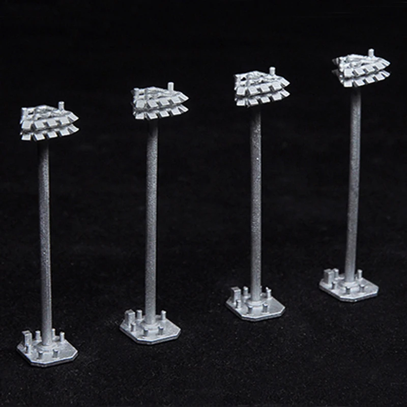 Model Airport High-mast Light Height 50mm Plastic High Pole Lamp Simulation Street Lamps for 1/400 Aircraft Scenes Accessories
