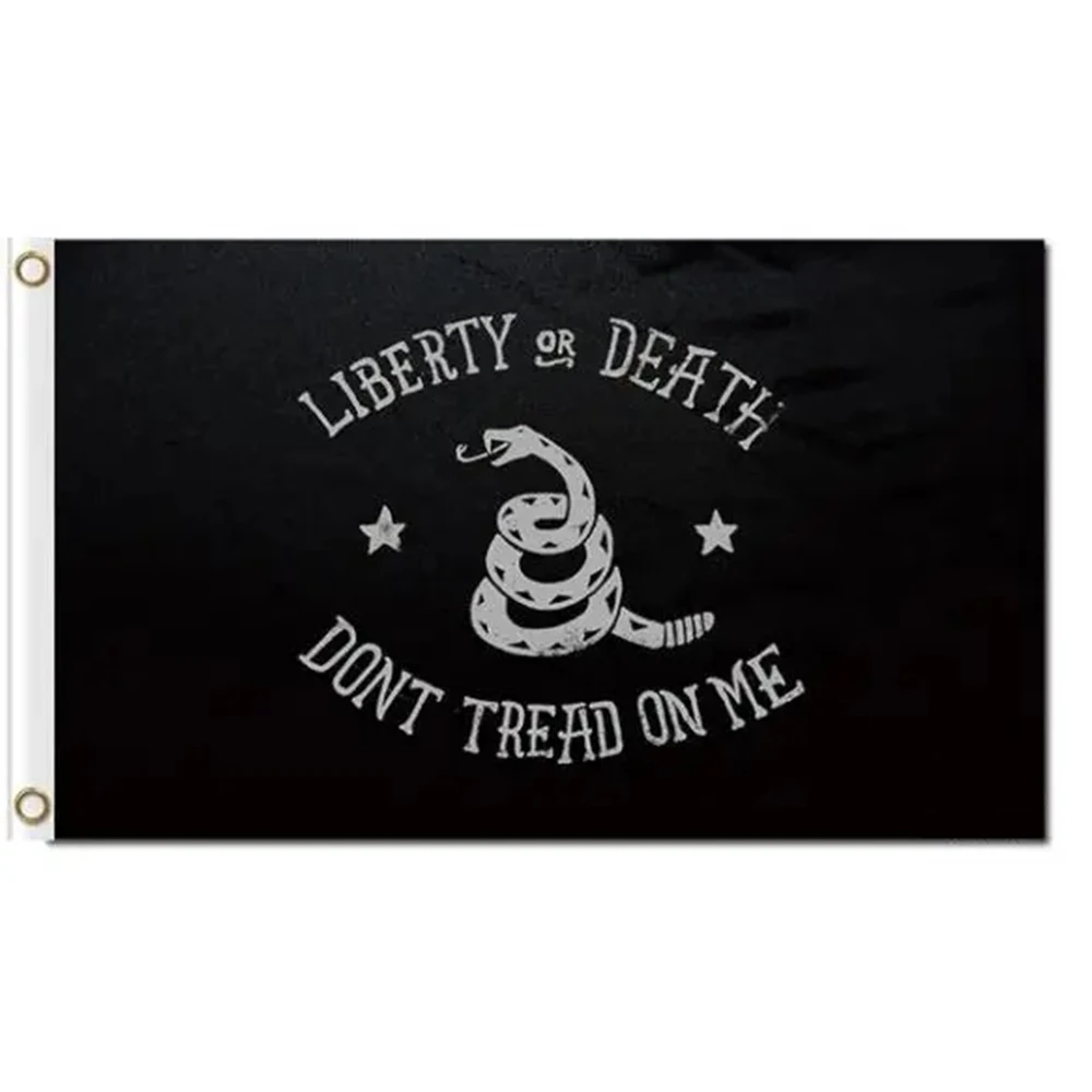 DONT TREAD ON ME flags 3x5ft 2X3FT LIBERTY OR DEATH Banner