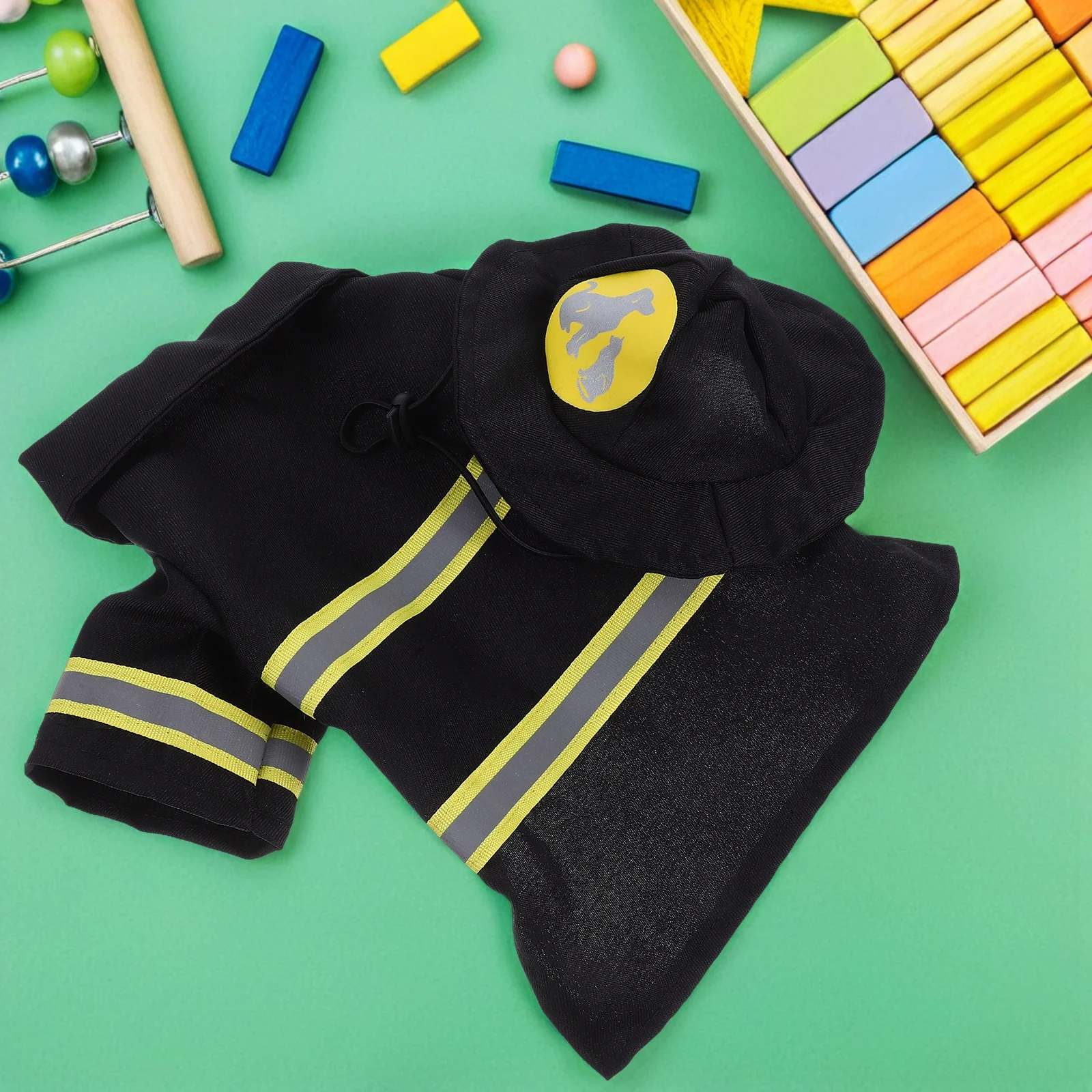 

Pet Fire Suit Dog Clothes Fireman Costume Christmas Outfits Puppy Coat Warm Apparel Large Small Pet Clothing Firefighter Uniform
