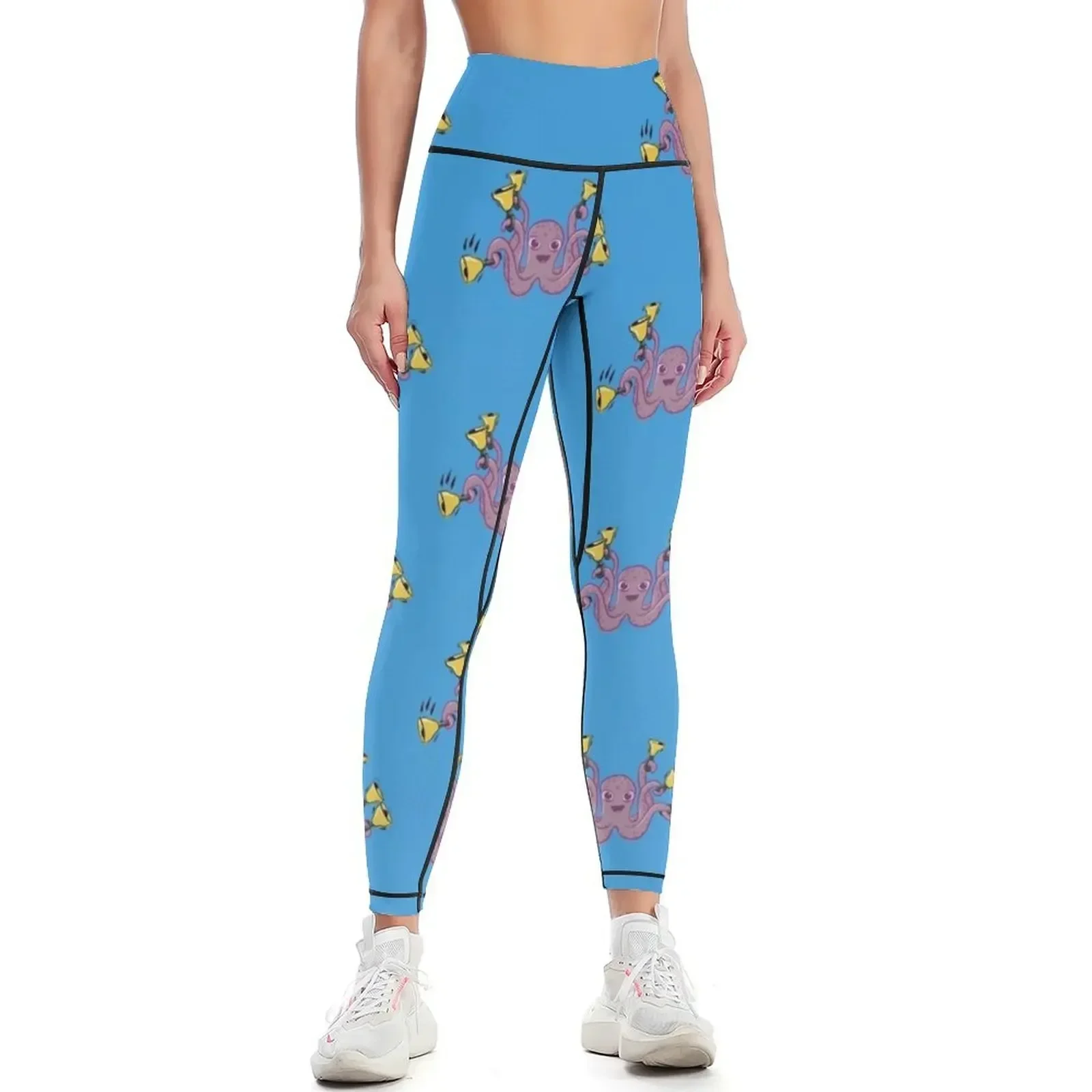 

Octopus Ringing Handbells Cartoon Leggings Women's trousers legging push up push up fitness Women's gym Womens Leggings