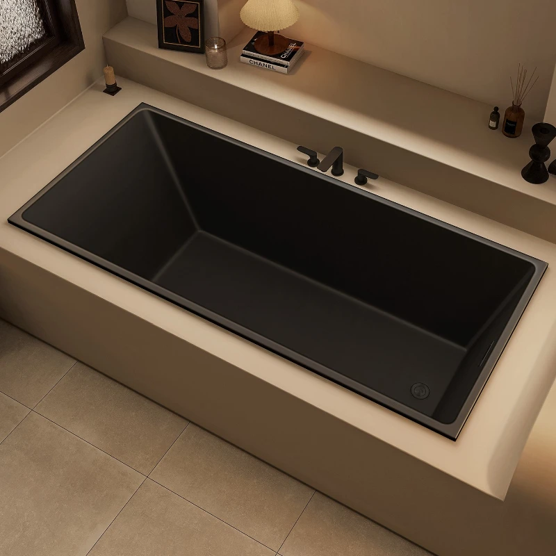 

Black Embedded Small Unit Hotel B & B Household Platform Deep Acrylic 1-1.7 meters Bathtub