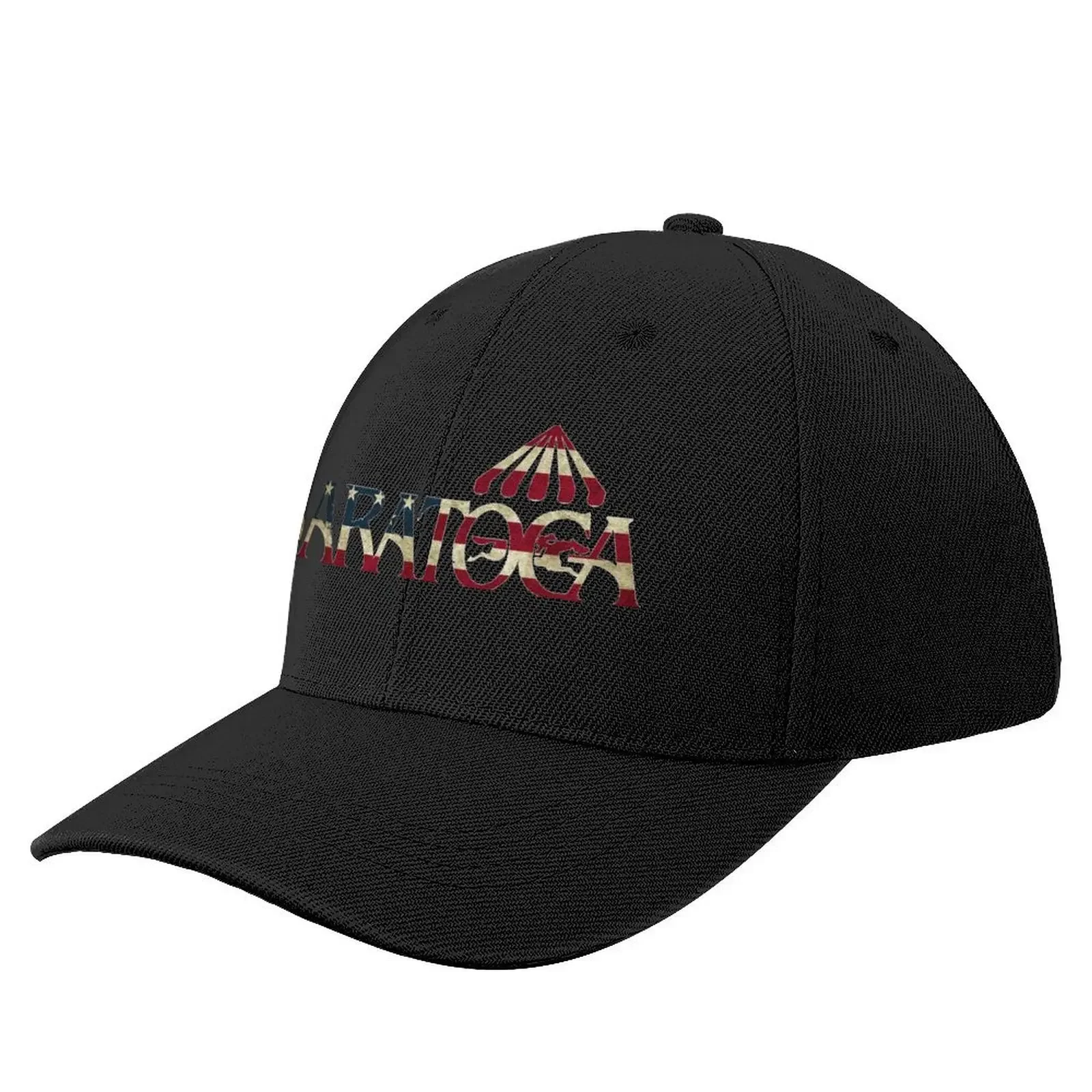 Saratoga Springs Race Track American Flag Baseball Cap Streetwear Sunhat Rugby Women's Hats 2025 Men's