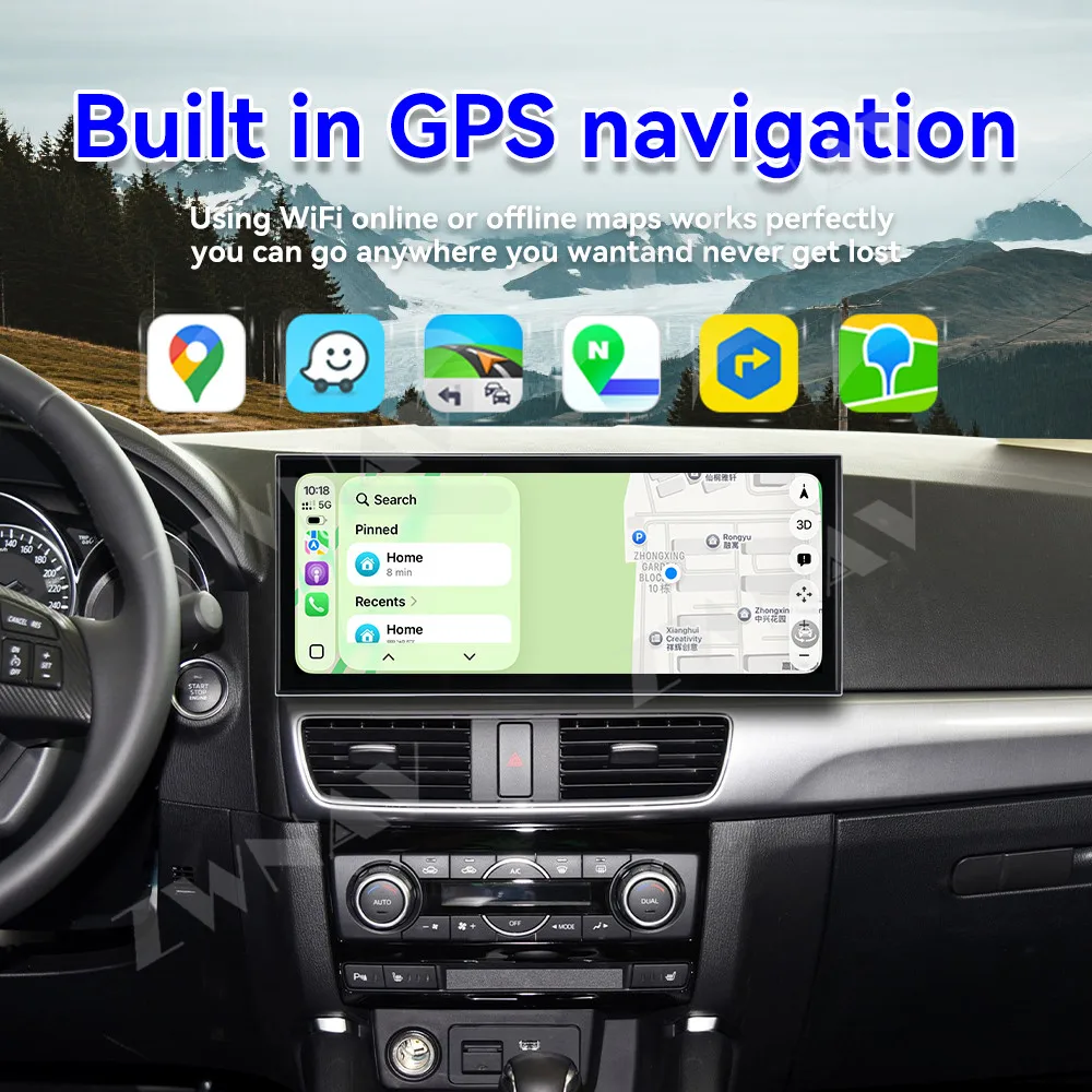 For Mazda CX-5 2013-2015 Android 15 15.8 Inch HD Touch Screen Gps Multimedia Player Radio Head Unit Car Interior Accessories
