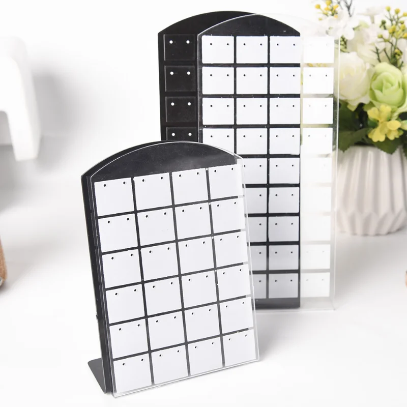 Transparent Plastic Display Panel Bracket Earrings Display Rack Showcase Holder Simple Fashion Storage Tool Jewelry Stand Card