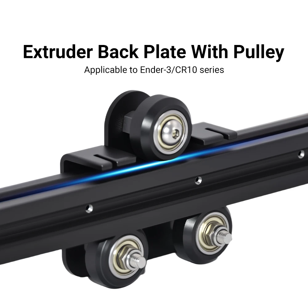 Original Extruder Back Support Plate with Pulley Extruding Backplate For Ender 3 CR 10 I3 Series Gantry Bracket 3D Printer Parts