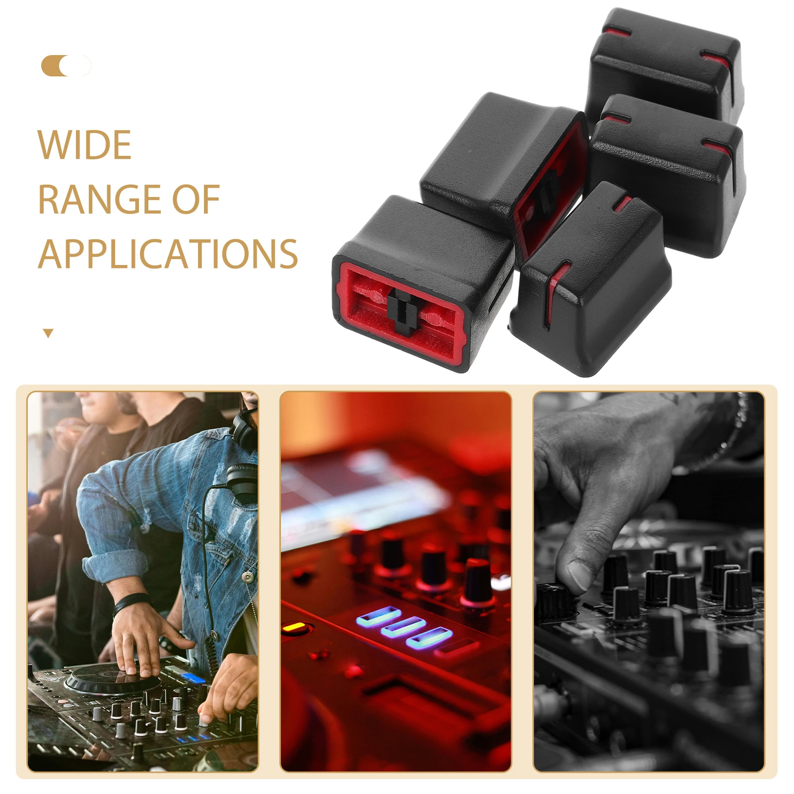 5 Pcs Potentiometer Cap Slider Caps Mixer Blender Attachment Knob Part Plastic Knobs