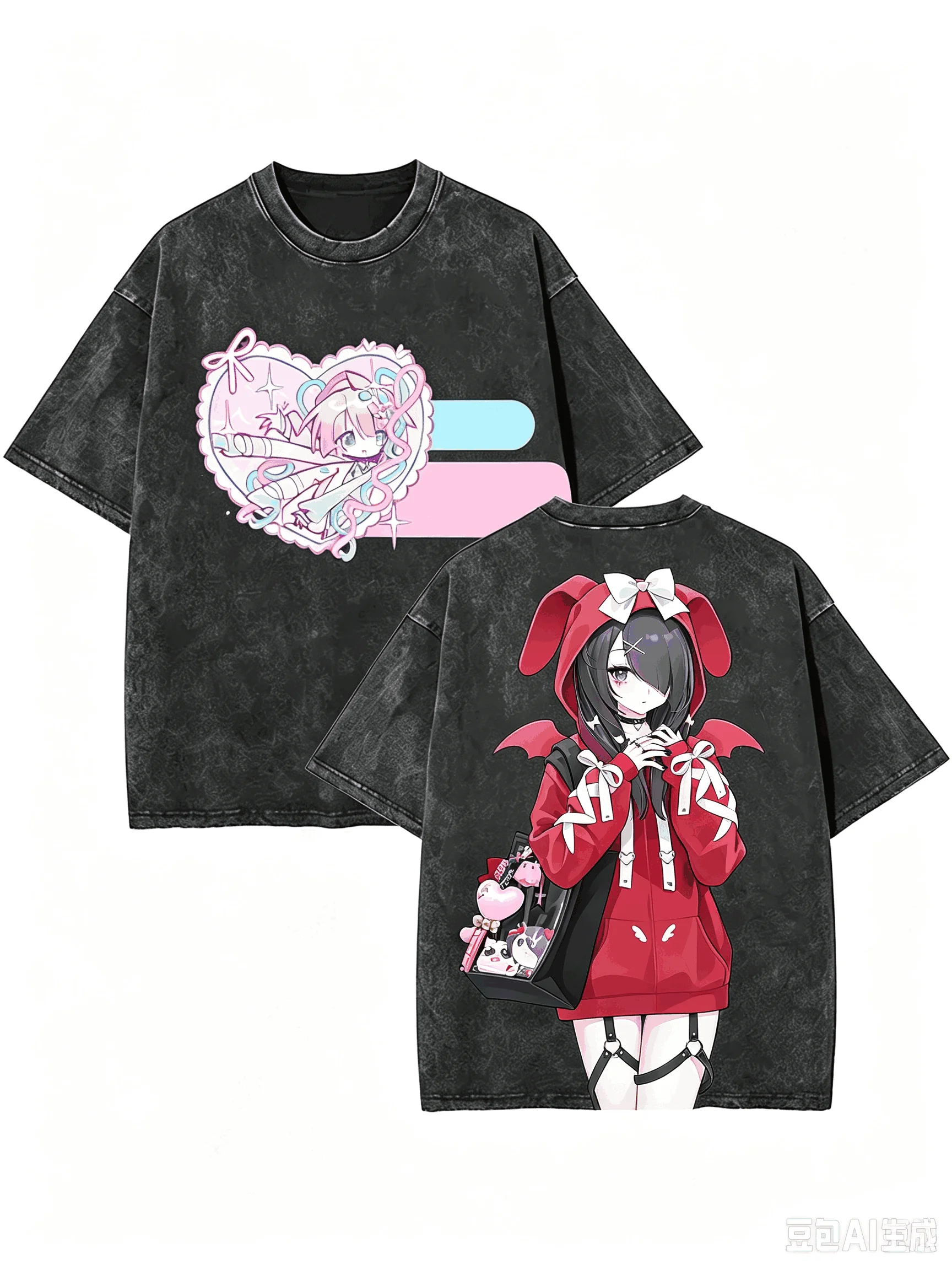 Needy Streamer Overload Washed T-shirt Oversized Unisex Vintage Loose Streetwear Trendy Cotton Harajuku Comfortable hot product