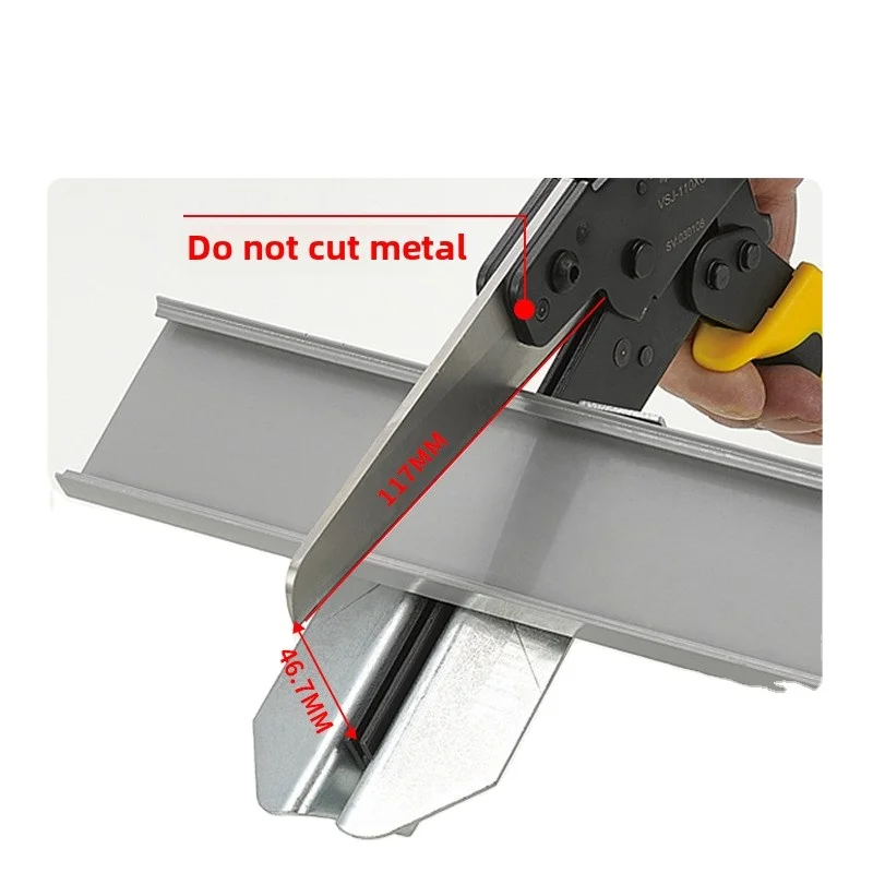 Tools Industrial Grade Electrician Multi-Function 90/45 Angle Shears PVC Wire Slot Duct Cutter Max 110mm