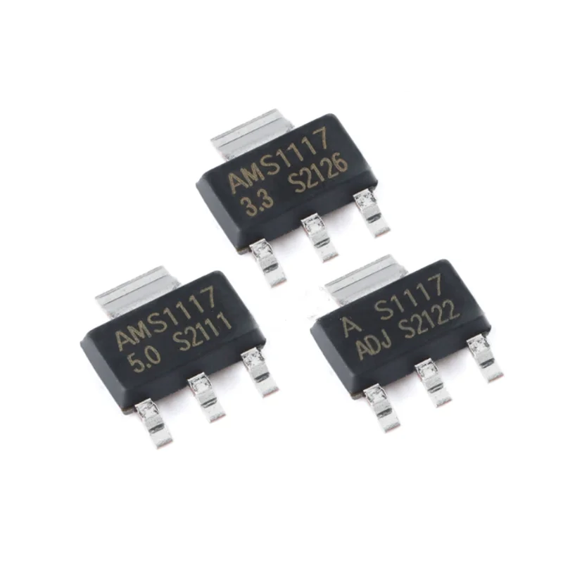 50 sztuk AMS1117 3V3 AMS117-3.3 AMS1117 5.0 AMS1117-5.0 SOT223 Rugulator napięcia
