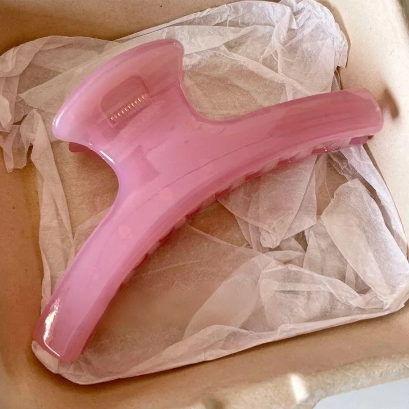 2 uds elegante rayas de mármol arco grande pinza para el pelo horquilla mujeres niñas dulce Color gelatina pasadores accesorios para el cabello