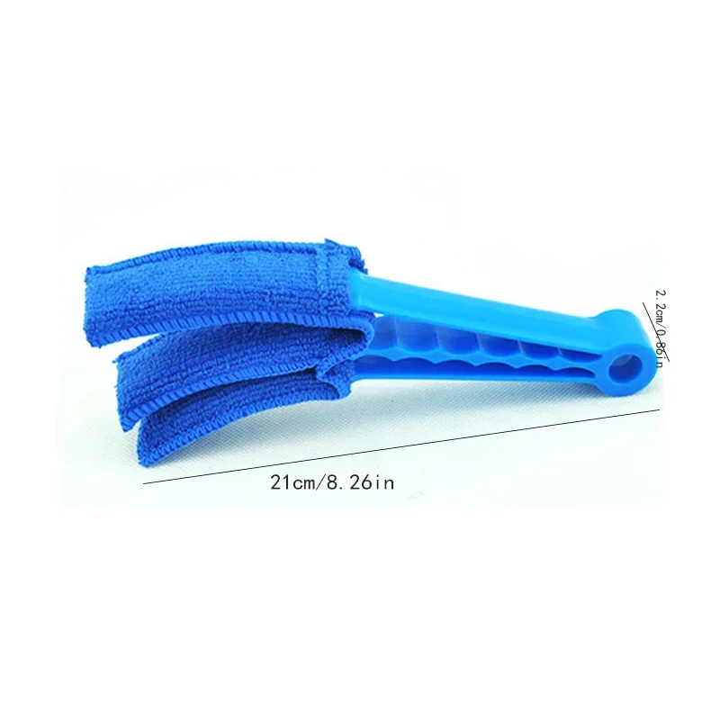 10pcs Microfiber Removable Washable Cleaning Brush Clip Household Duster Window Leaves Blinds Cleaner Brushes Tool