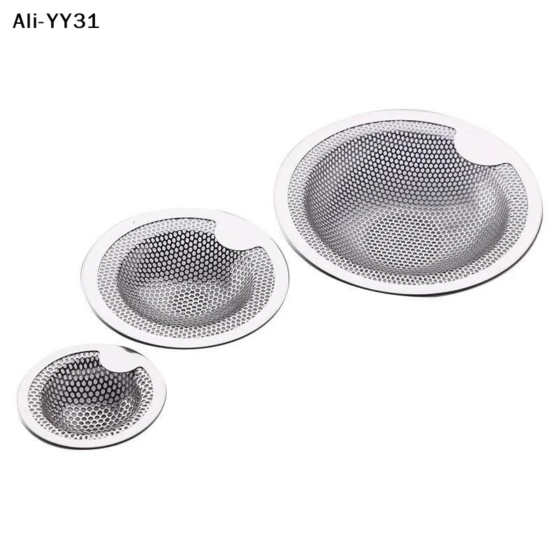 【KJ】1Pc 2026 Stainless Steel Sink Drain Strainers With Durable Fine Mesh Perfect For Catching Food Scraps Preventing Clogging