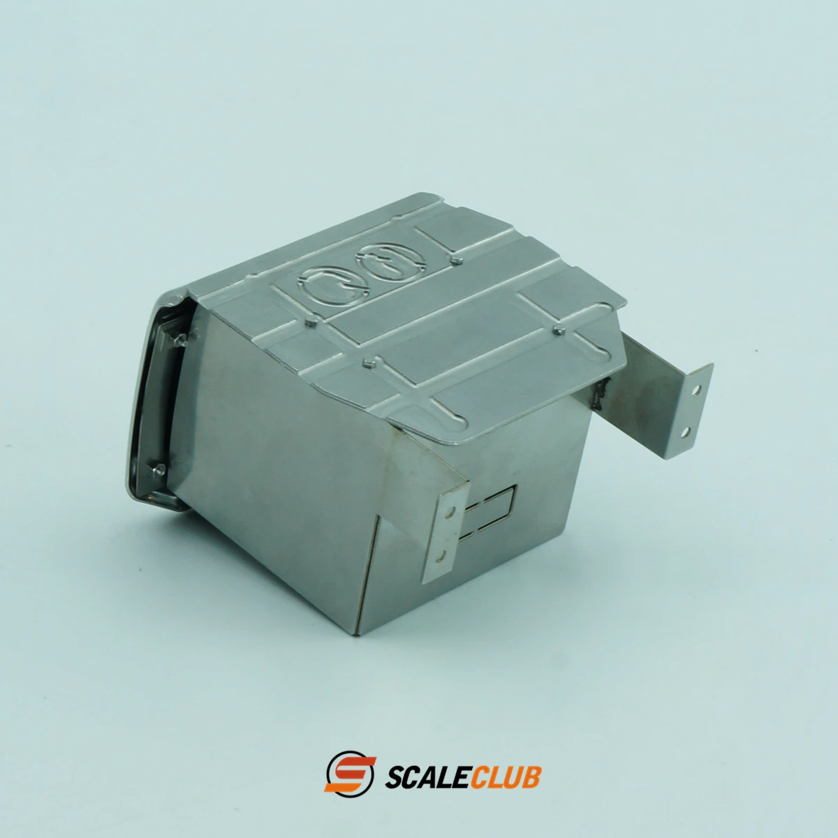 Scaleclub modelo 1/14 para regal volvo atualização caixa de tanque de escape de metal para tamiya scania 770s homem benz volvo rc reboque basculante