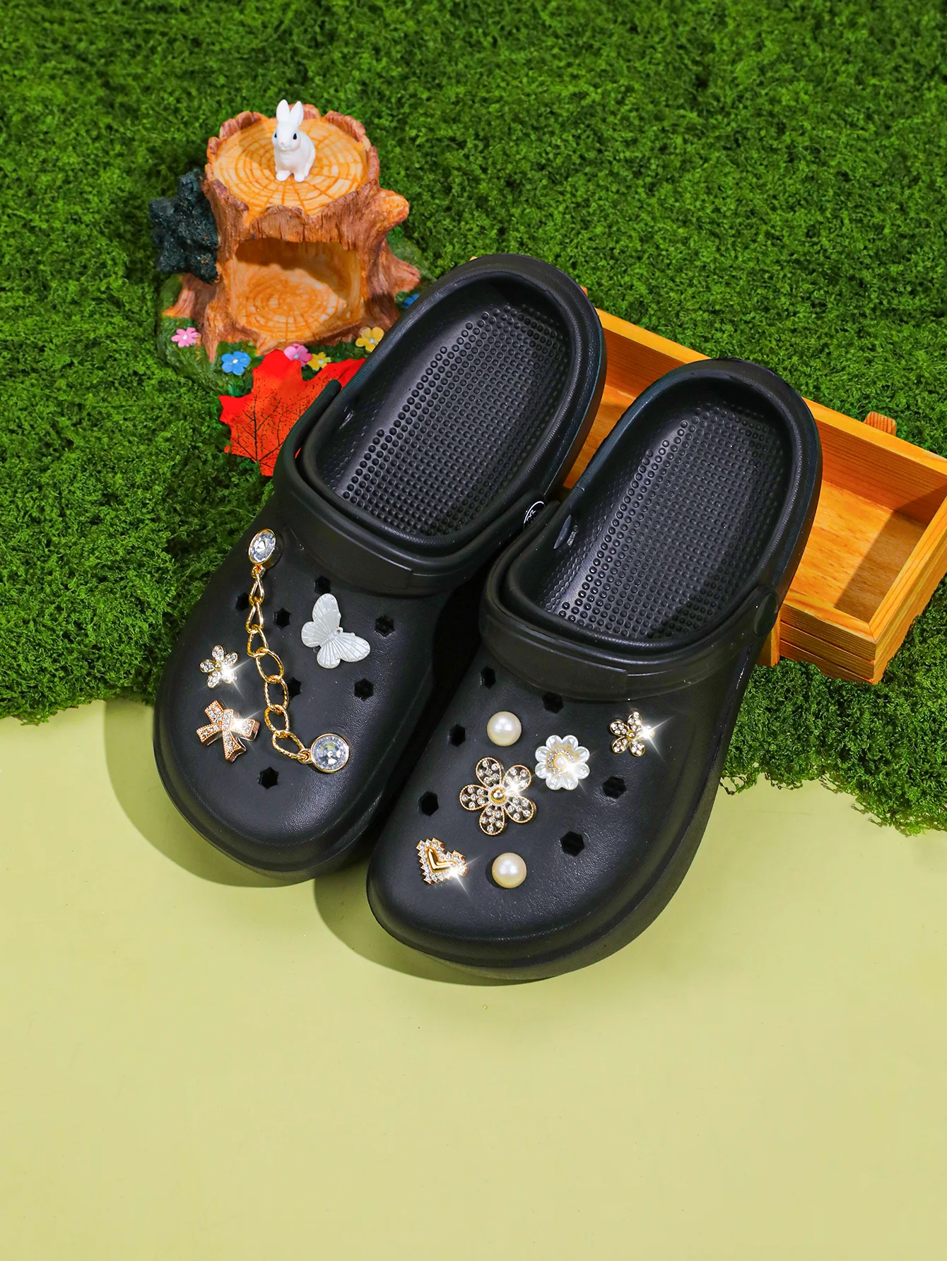 Lässige Clogs und Pantoletten, Leichte EVA-Gartenschuhe, Rutschfeste Sandalen, Atmungsaktive Slip-On-Schuhe für Drinnen und Draußen 666 – Detail 8