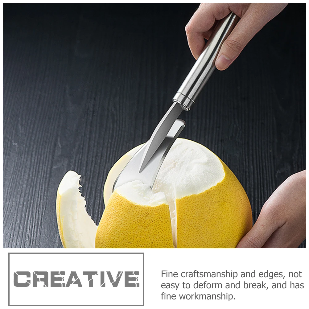 

Открывалка для апельсинов из нержавеющей стали, овощечистка Pomelo, портативная овощечистка для цитрусовых, многофункциональная резак для фруктов, бытовой кухонный гаджет