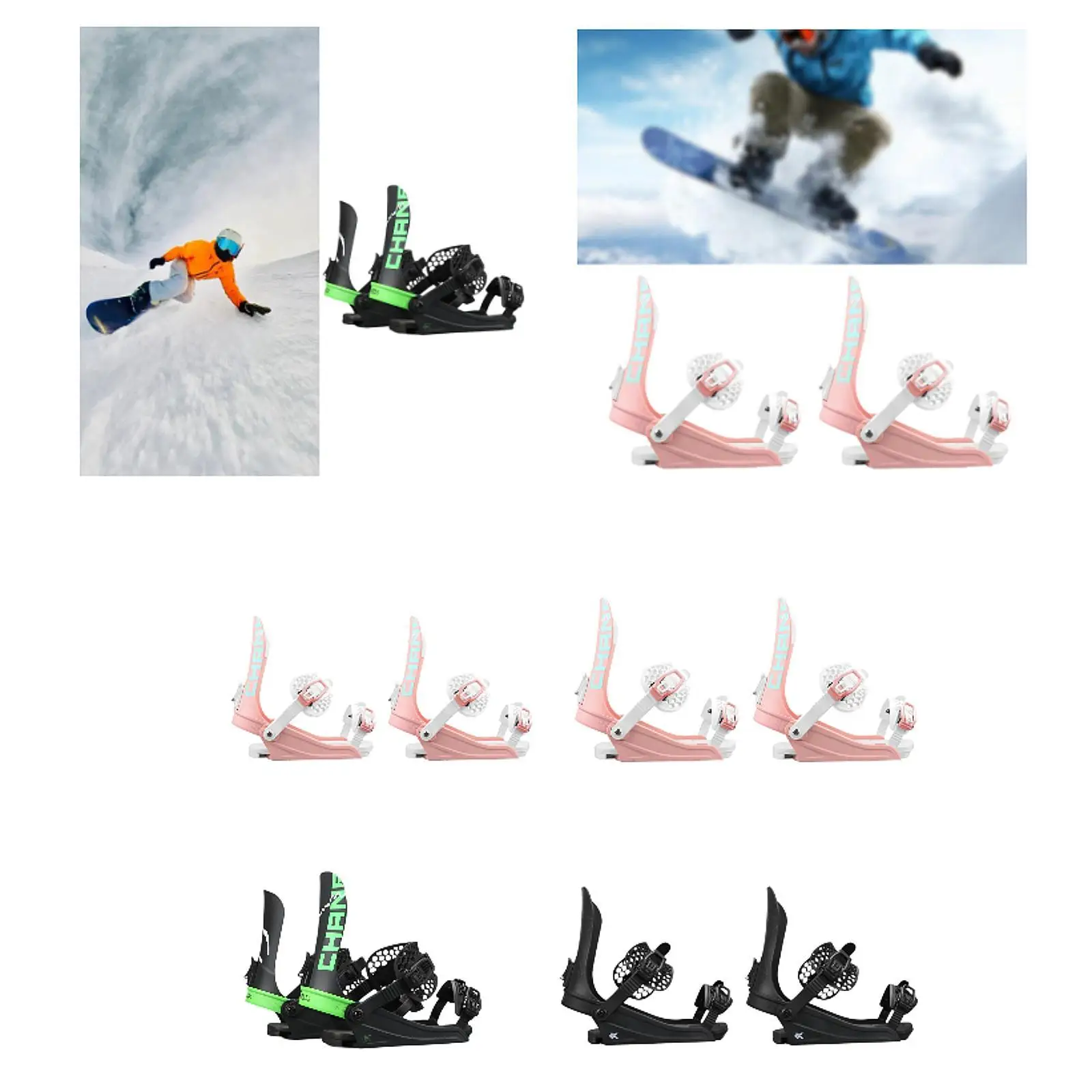 Snowboard pengikat dewasa cepat dilepas gesper seluncur olahraga Snowboard Gear