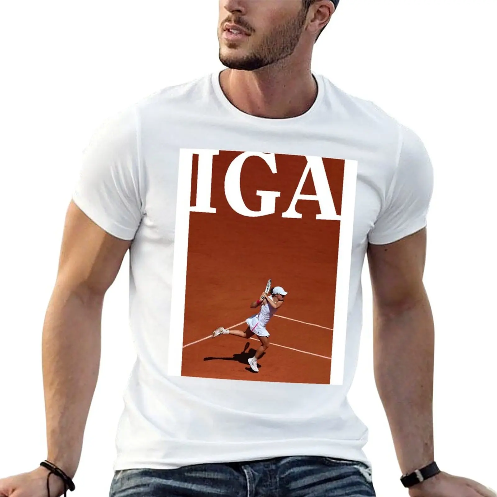 T Iga T-Shirt Retrò Camicie Swiatek Oversize Essenziali Anime T-image