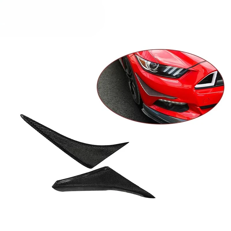 

Накладка-сплиттер (канард) на передний бампер из карбона в стиле APR для Ford Mustang 2015-2021