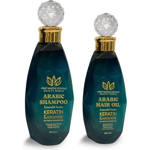 Arab Makeup World Arabian Oil (250ml) & Arab Shampoo (500ml) 2li Set