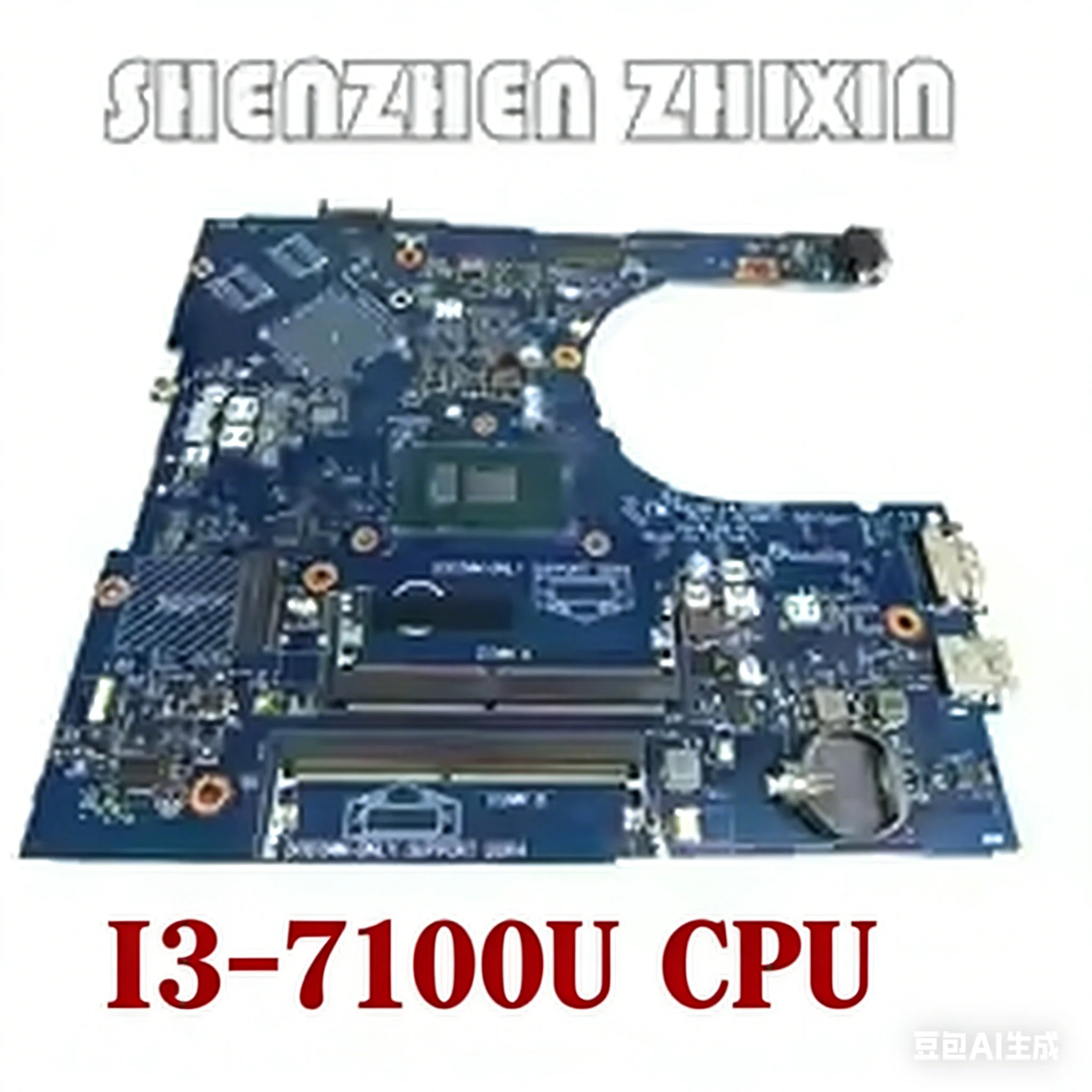 For dell Inspiron 5566 5468 5568 Laptop Motherboard I3-7100U CPU CN-00MD9K 00MD9K Mainboard LA-D871P