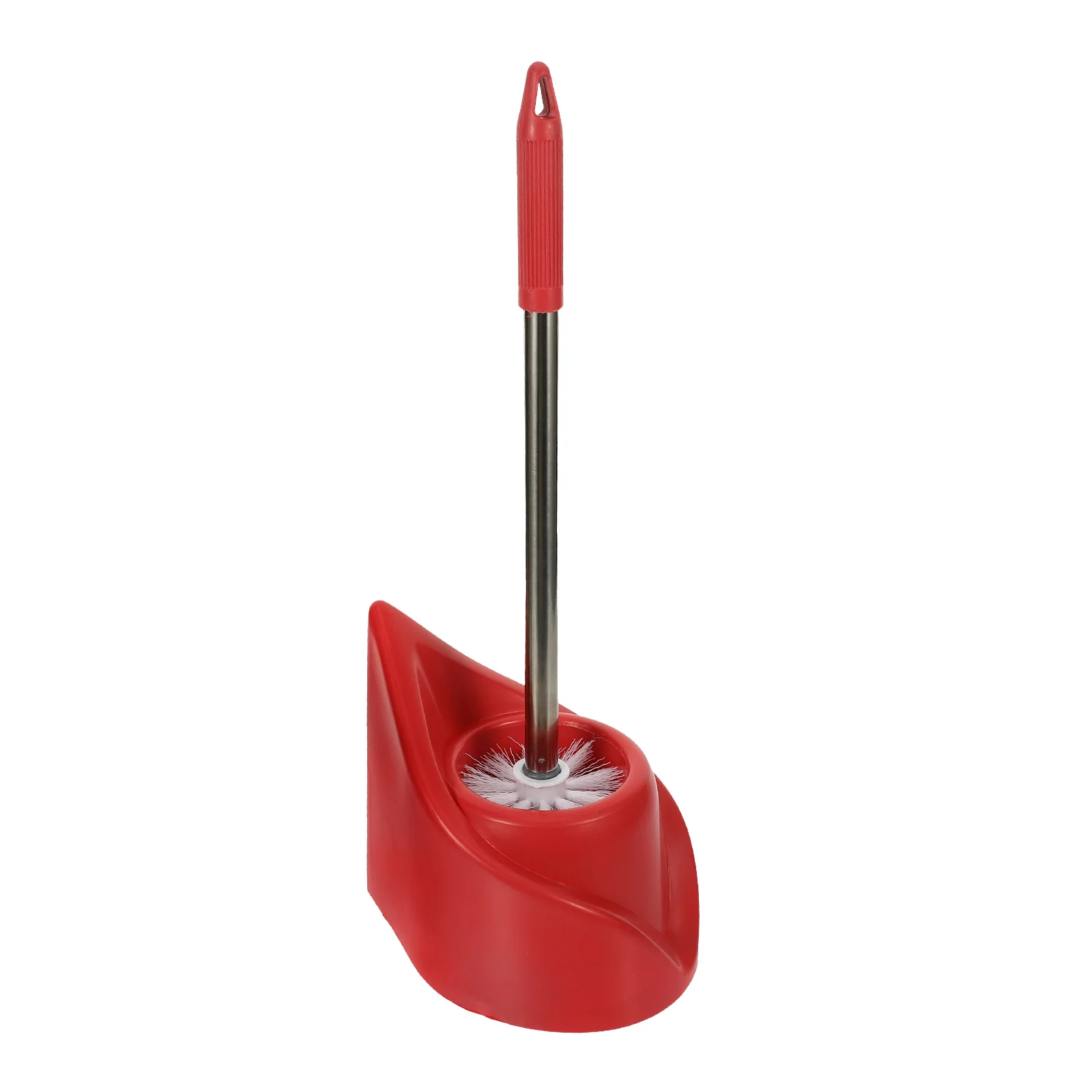 

1 set Toilet Brush Set Stainless Steel Plastic Holder Bathroom Cleaning Supply Bowl Scrubber Space Saving Design Toilet