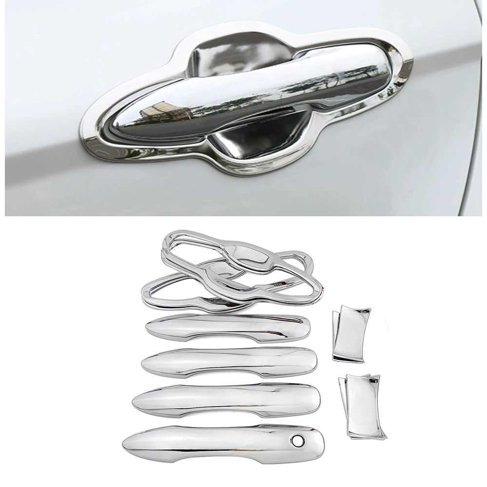 

Для Toyota Camry 2018-2026 внешняя хромированная дверная ручка автомобиля, накладка и крышка дверной чаши, защита от царапин, декоративная наклейка