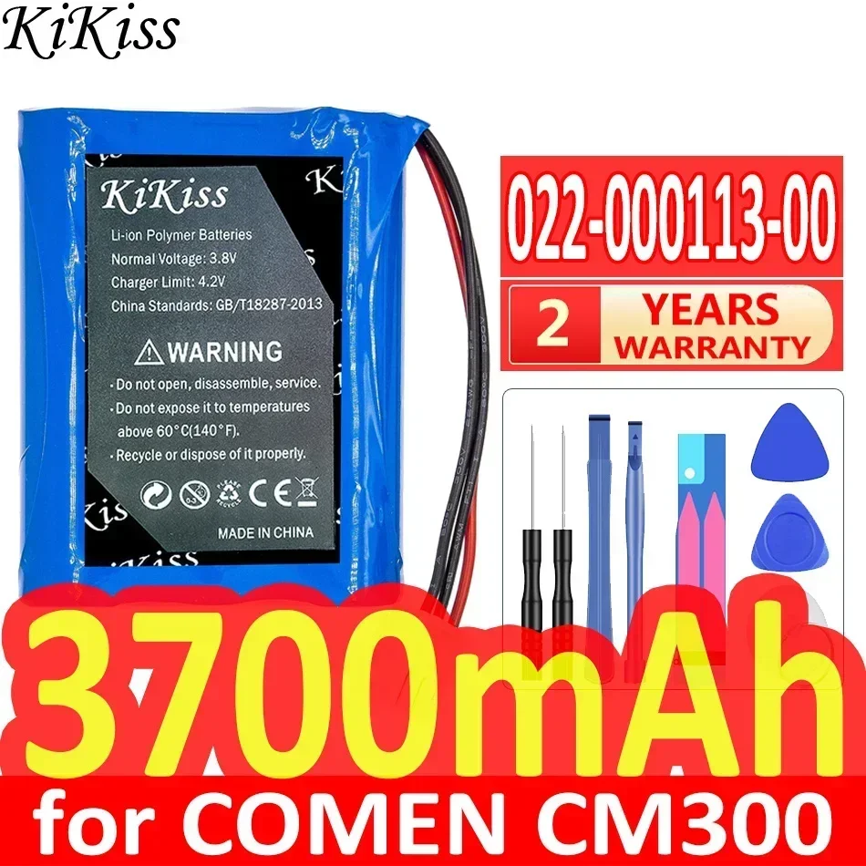 KiKiss Battery 3700mAh 022-000113-00 for COMEN CM300 ECG Machine