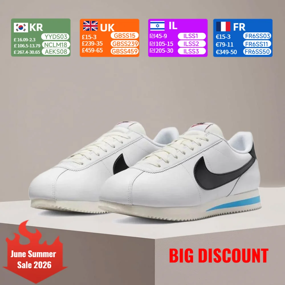 

Nike Cortez Men's Casual Sneakers: Stylish and Versatile, Lightweight, Breathable, Comfortable, Non-Slip, and Durable DM4044-100