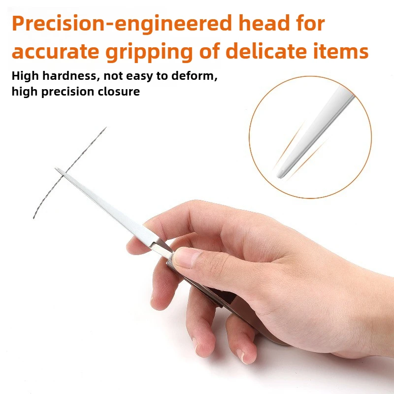 Straight/Bent Tip Rebound Clips - Stainless Steel Thermal Insulation Tweezers & Welding Clamps for Jewelry Making Tools