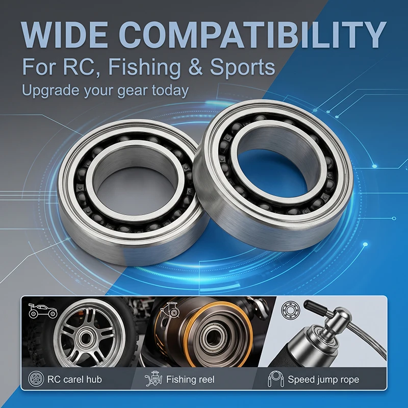 1pcs 3x8x3 MM SMR83C ZZ CB Hybrid Ceramic Bearing MR83 SMR83 ZZ L830ZZ 3*8*3 ABEC7 Ceramic Ball Bearing RC Bearing