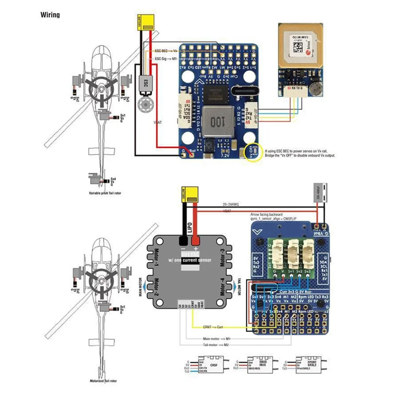 

Popular G474-HELI Flight Controller RC Helicopter Flybarless Controller STM32G474 ICM42688P SPL06L 2X BEC Rotorflight Firmware