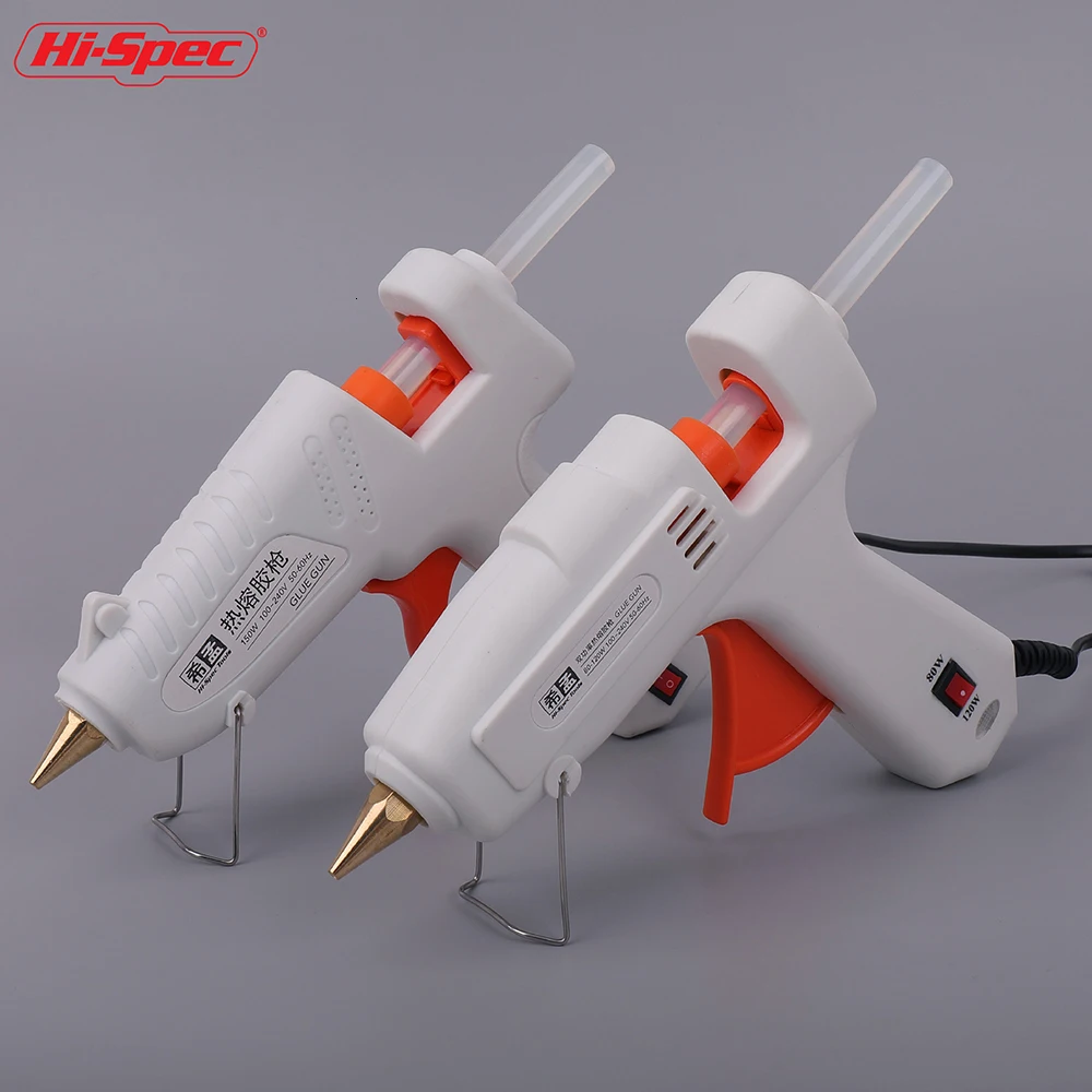 Pistola de pegamento de fusión en caliente, Mini pistola de calor de Base opcional, palo Adhesivo de silicona, pistola de pegamento Industrial, herramientas de calor de reparación eléctrica