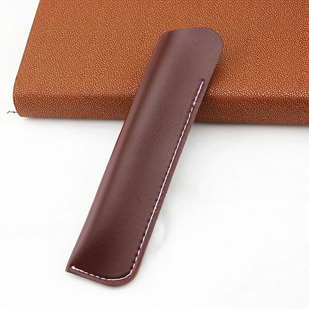 

2 Pcs Pencil Case Holder for Office PU Protector Signing Pouch School Bag