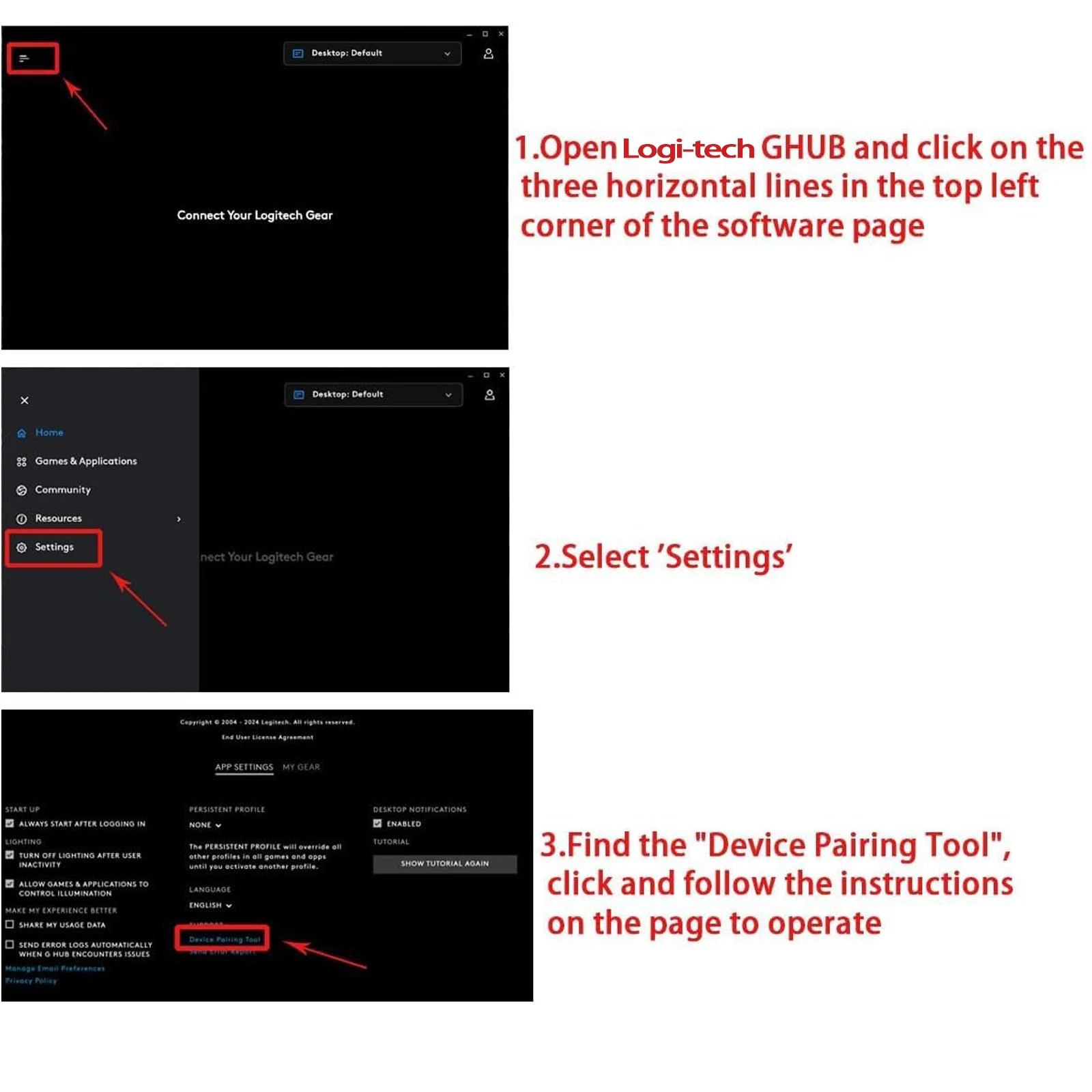 USB Dongle Mouse Receiver Adapter Replacement for Logi-tech G502X / G502X Plus Lightspeed Wireless Gaming Mouse