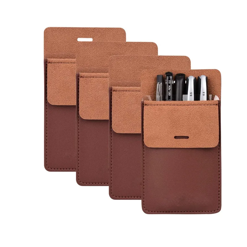 Luxury PU Leather Doctors Nurses Pocket Pen Pouch Pen Holder Organizer Pencilcase Portable Pencil Case for Office Supplies