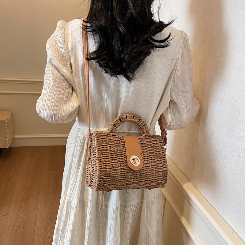 

Women Fashion Shoulder Bag Large Capacity Slouchy Tote Handbag Weaving Crossbody Bag Trendy Messenger Bag Chic Hobo Bag