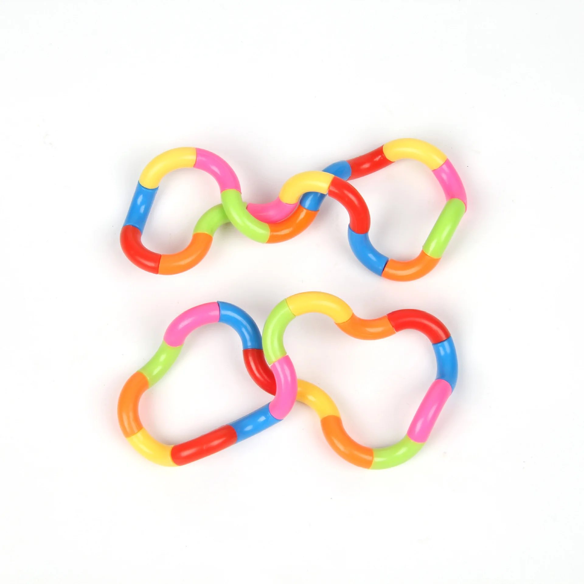 4Pcs Twisted Ring Magic Figet Trick Rope Education Stress Relief Toys for Kid Birthday Party Favors Boyfriend New Year Gifts