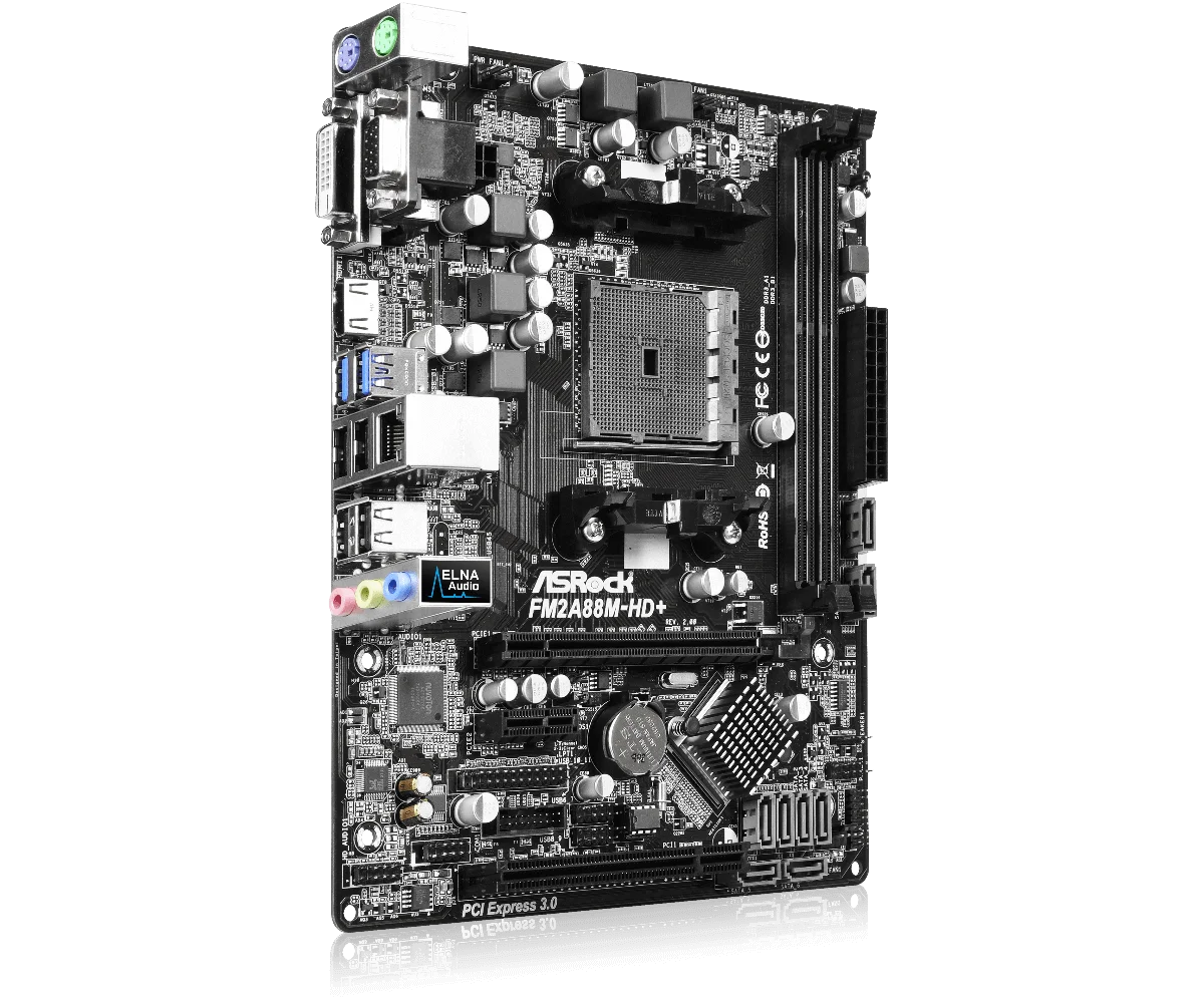 Imagem -04 - Asrock-placa-mãe Fm2a88m-hd Mais R2.0 Amd A88x Soquete Fm2 Mais Ddr3 32gb Usb 2.0 Hdmi Pci-e 3.0 Micro Atx Suporte Athlon x4 A10 Cpu