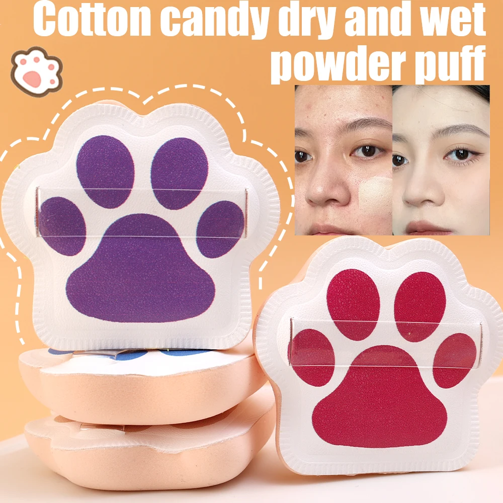 Portable Cat Claw Soft Powder Puff 5/10PCS Foundation Cream Cushion Puff Makeup Sponge Air Cushion Beauty Cosmetics Puff Tools