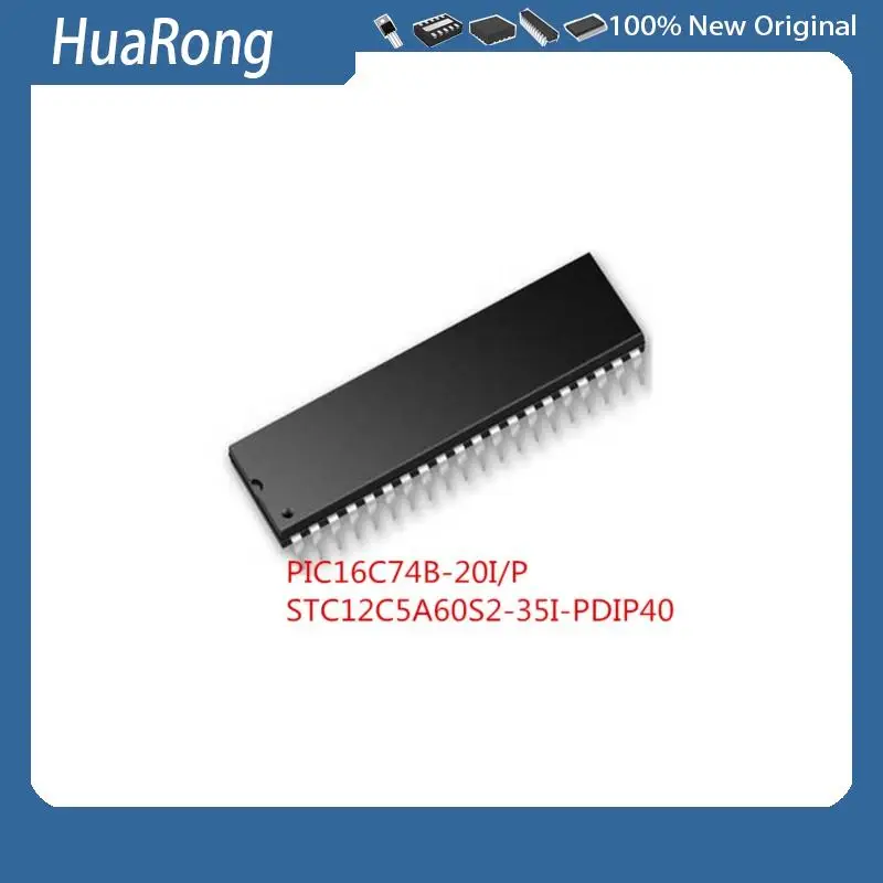 2PCS/LOT     PIC16C74B-20I/P     PIC16C74B-20IP     PIC16C74B20IP    STC12C5A60S2-35I-PDIP40    STC12C5A60S235IPDIP40      DIP40