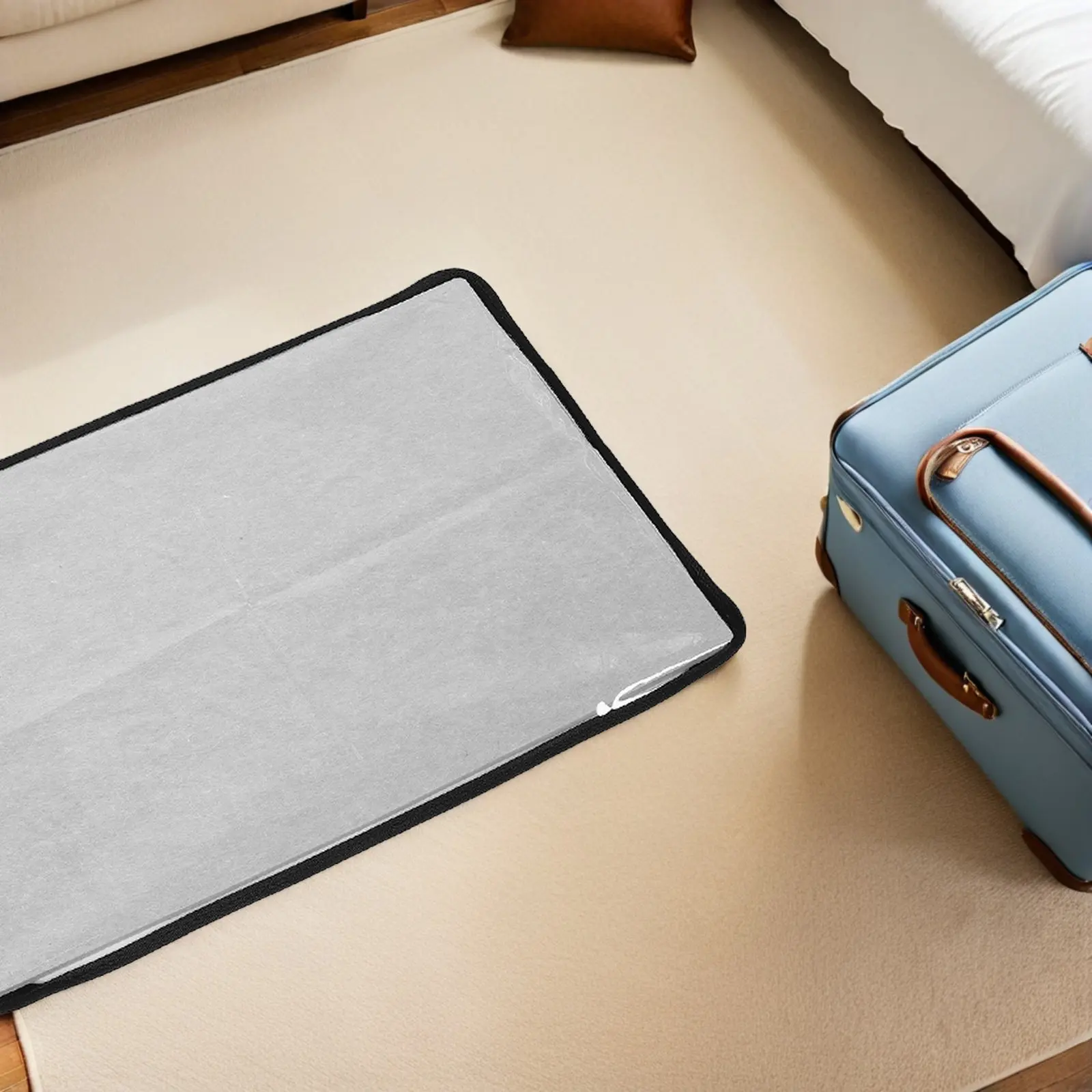 500Pieces Foldable Jigsaw Puzzle Board Dustproof Cover Portable Puzzle Saver Mat Felt Storage Organizer Travel Family Gathering