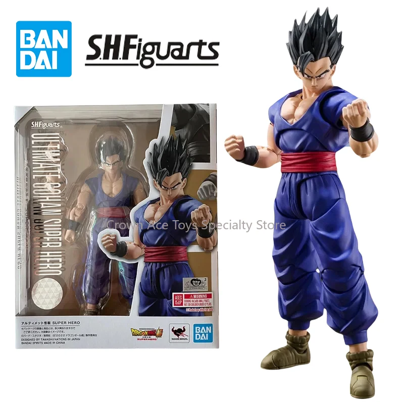 

Фигурка героя мультфильма Bandai S.H. Фигуртс SHF Dragon Ball Super Ultimate Son Gohan, фигурка героя из аниме, готовый набор, игрушки, подарки, коллекционные