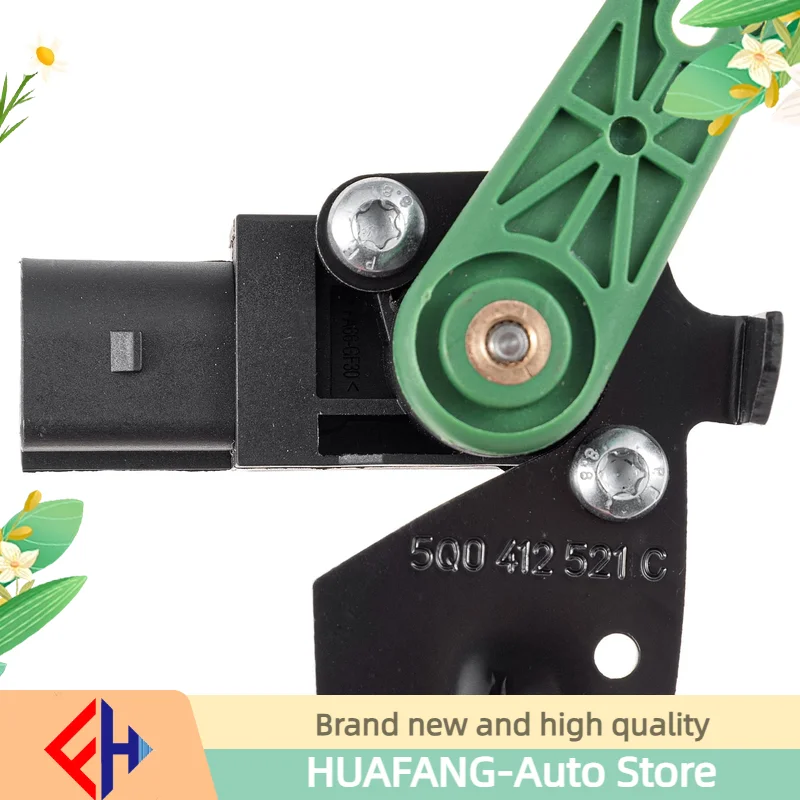 Original Front Left Headlight Level Sensor 5q0412521c For A3 2012-20,Golf 2012-20,tiguan 2016-20,touran 2015-19 High Quality