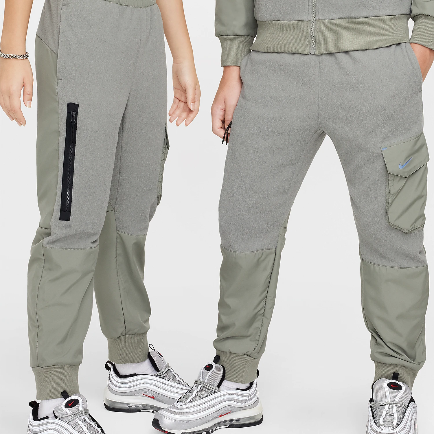 

Модные повседневные спортивные брюки из флиса для больших детей Nike Authentic New Big Kids' Fashion Casual Fleece Warmth Sport Trousers HF4211-053