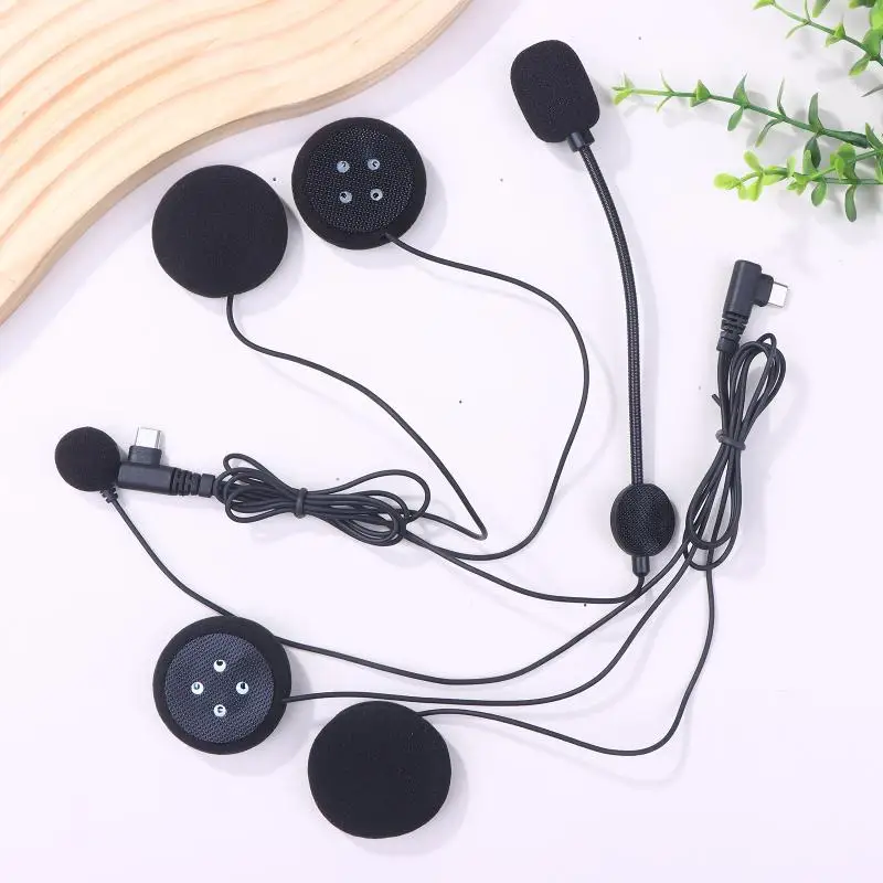 واجهة TPC لخوذة سماعة رأس بخاصية البلوتوث لـ LEXIN B4FM/GTX/G2P/G16/G1 مجموعة صوت الدراجة النارية غير متوافقة مع الهواتف المحمولة