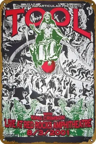 Tool Morrison 2001 (Show Edition) Concert Posters Vintage Metal Tin Sign The