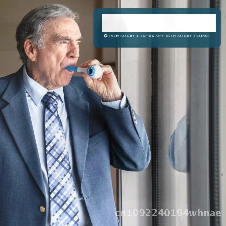 Ejercitador de respiración pulmonar ajustable, dispositivo de entrenamiento de capacidad vital para el hogar transfronterizo, clasificación de Color azul y rosa
