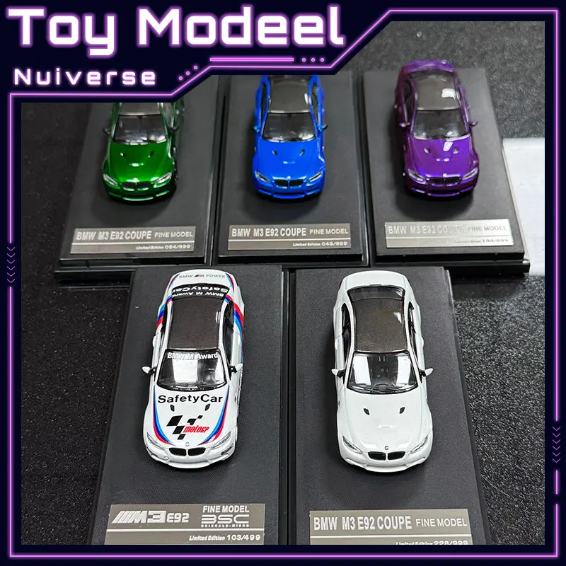 

Fine Model 1:64 BMW M3 E92 Coupe Diecast Alloy Simulation Car Model Collectible Vehicle Toy Scale Replica for Men Perfect Gift
